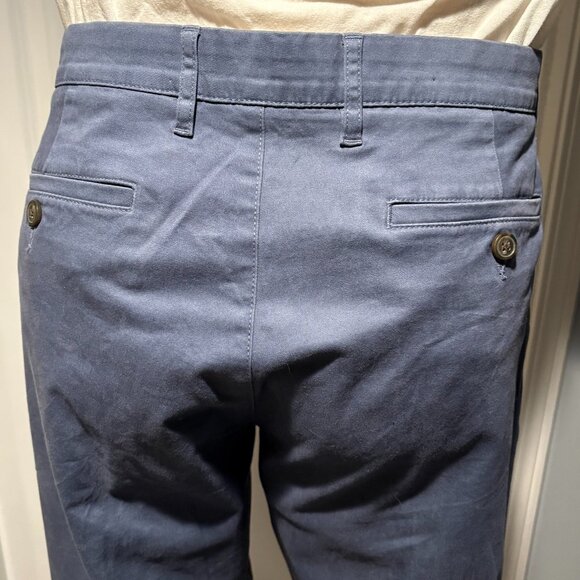Good Threads Men's Slim Fit Navy Blue Chinos Pants Size 36W 33L. - Picture 5 of 8